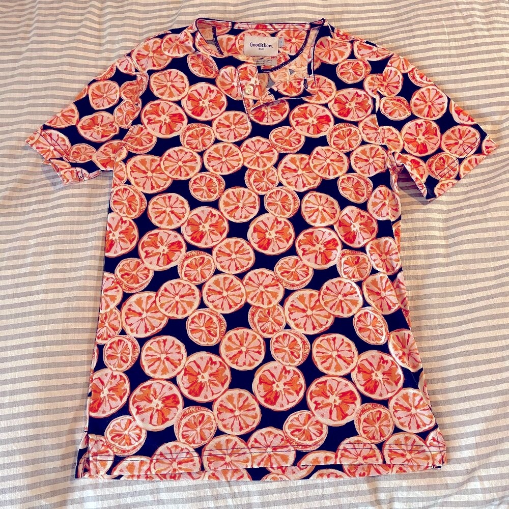 Goodfellow Orange Slices Women's Polo - Size S